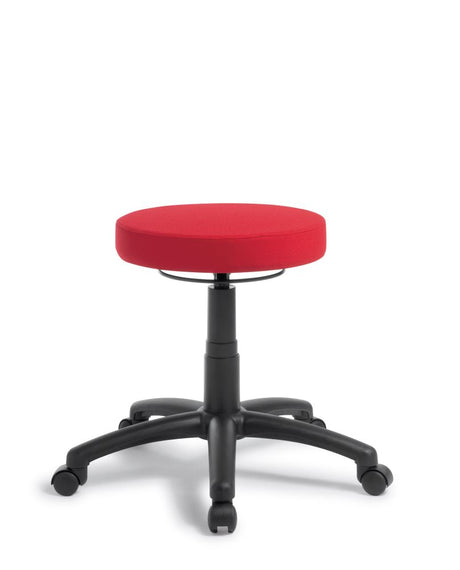 Fiesta Flame Adjustable Stool with swivel base, gaslift height adjustment, and large comfort seat for versatile use.
