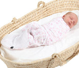 Summer DreamSwaddle in plain white, crafted from breathable cotton with adjustable fit and mesh panels for comfort.