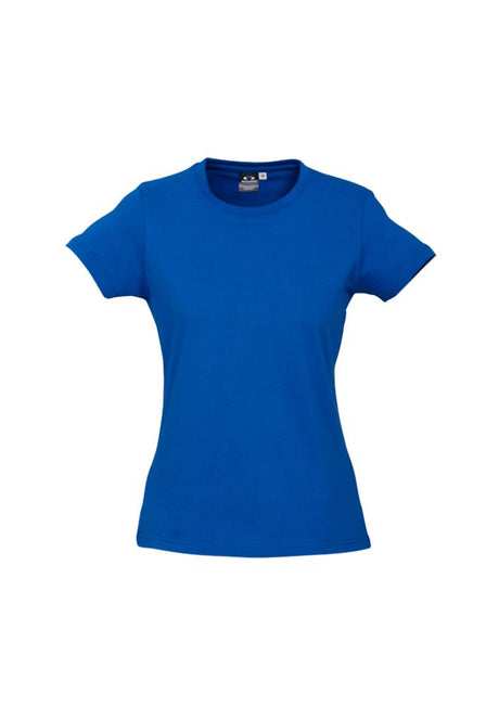 Ladies Ice Tee in vibrant Royal color, size 16, made from premium cotton for comfort, with durable construction and ideal for casual or business wear.