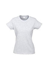 Ladies Ice Tee in Snow Marle size 18, crafted from soft 100% combed cotton, perfect for casual wear and easy rebranding.