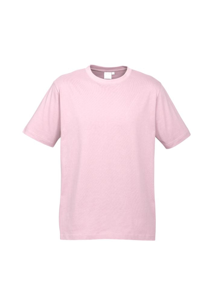 Kids Ice Tee in vibrant pink, size 6, made from soft 100% cotton with a ribbed collar for comfort and durability.