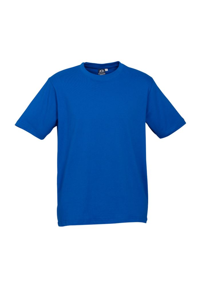 Kids Ice Tee in Royal color, Size 2 featuring soft cotton, ribbed collar, durable design, perfect for playful toddlers.
