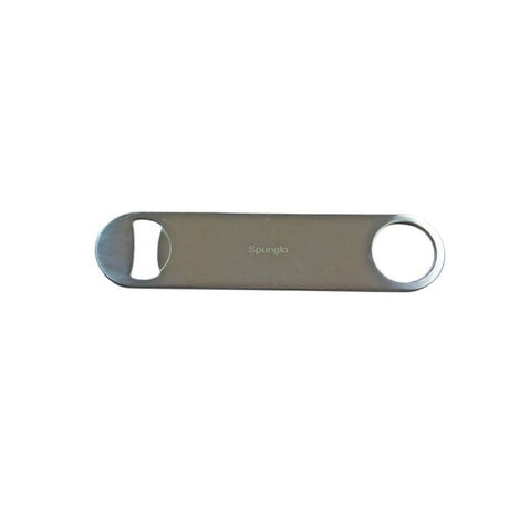 Premium 7-inch SPUNGLO SPEED OPENER made of non-magnetic stainless steel for swift and stylish bottle opening.