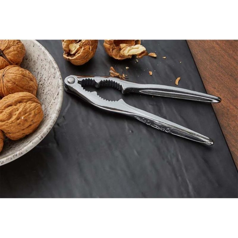 Heavy-duty 154mm lobster/nut cracker with ergonomic grip and double jaw design for easy shelling of seafood and nuts.