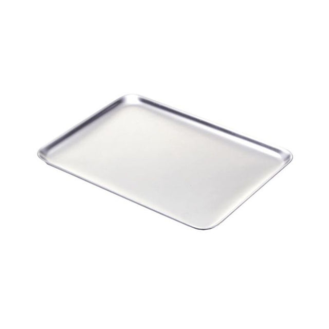 Heavy-duty baking sheet (654 x 451 x 25mm) with elevated rim and non-stick finish, perfect for cookies and roasting.