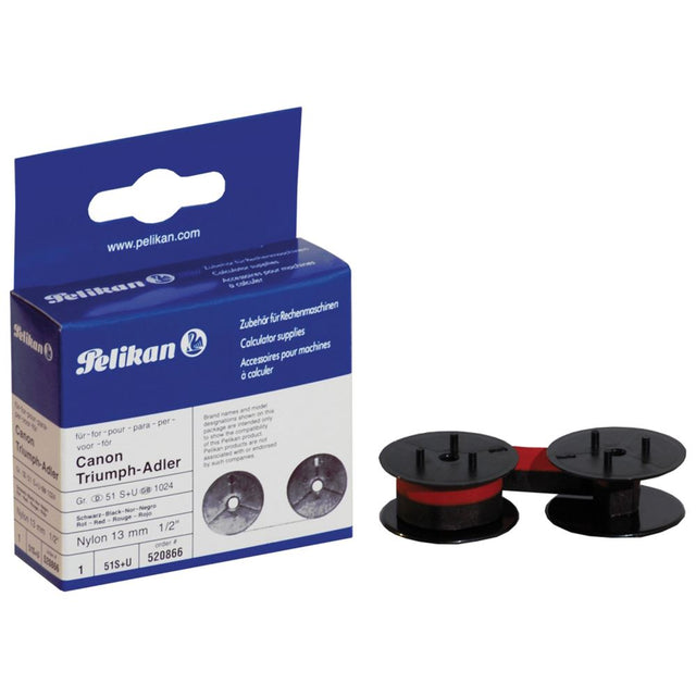 Pelikan Group 24 Black/Red Ribbon #520866, premium quality for vibrant, consistent printing in offices and homes.