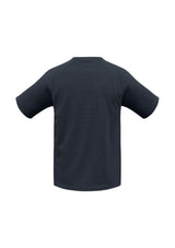 Kids Sprint Tee in navy, Size 10, made of breathable polyester with UPF protection, designed for active outdoor play.