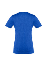 Ladies Aero Tee in Electric Blue, Size 20 - lightweight, breathable, v-neck design for active women, featuring moisture-wicking fabric.