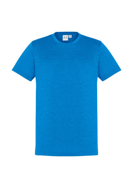 Men's Aero Tee in cyan, Size 5XL, featuring lightweight, breathable fabric and classic crew neck for style and comfort.
