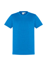 Mens Aero Tee in Cyan, Size XS, featuring breathable BIZ COOL™ fabric and modern athletic style for active men.