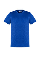 Men's Aero Tee in Electric Blue, XS, made of lightweight micro polyester with a crew neck, UPF protection, and a modern design.