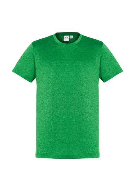 Lime green Mens Aero Tee in 2XL, featuring soft moisture-wicking fabric, UPF protection, and a modern crew neck design.