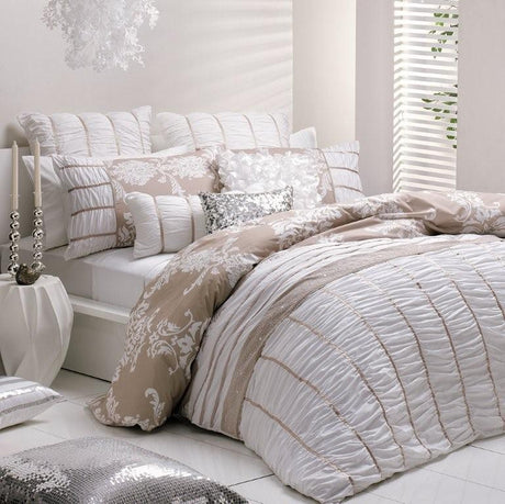 Elegant TALIA linen cushion cover, 65x65 cm, perfect for enhancing decor with luxury and comfort at a clearance price.