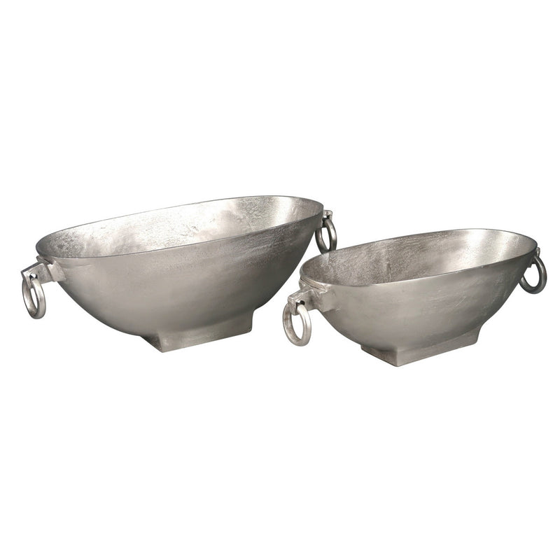 Oval Handle Bowl - Aluminium L (Silver)