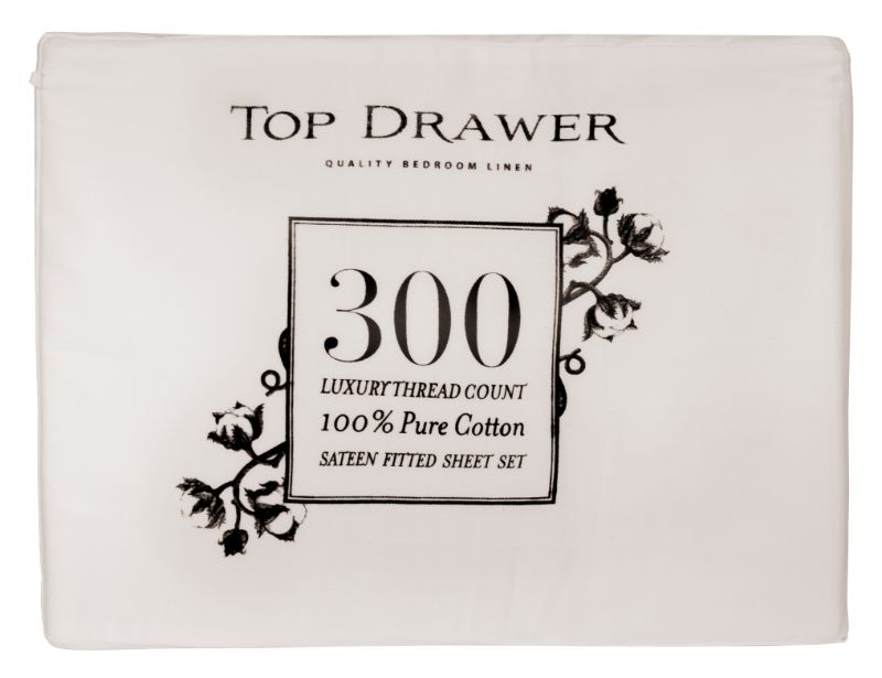 Californian King Sheet Set in Natural color, made from 100% cotton with a luxurious sateen weave for ultimate comfort.