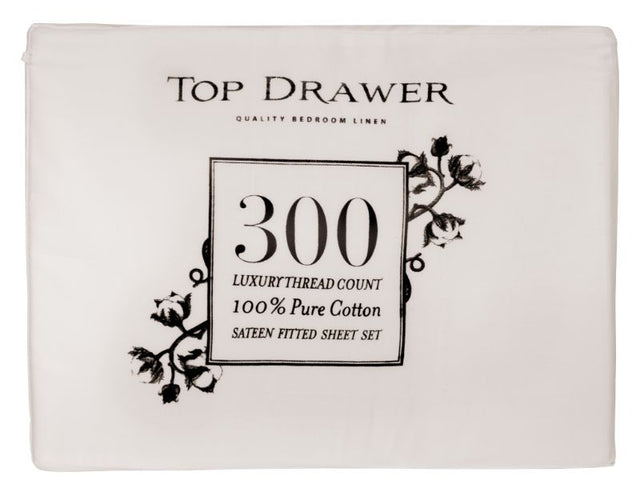 Californian King Sheet Set in Natural color, made from 100% cotton with a luxurious sateen weave for ultimate comfort.
