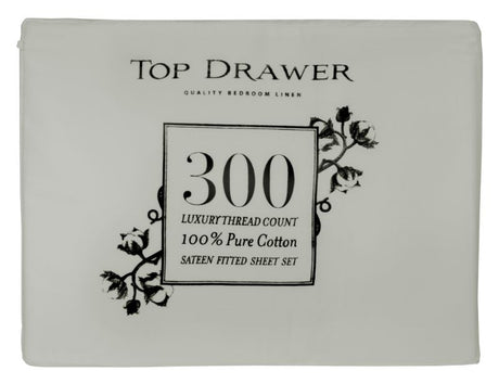 Californian King Sheet Set in Sage, made from 100% cotton, 300TC for softness and durability, elevating bedroom style.
