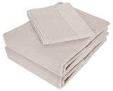 Californian King Sheet Set in Natural color, made from 100% cotton with a luxurious sateen weave for ultimate comfort.