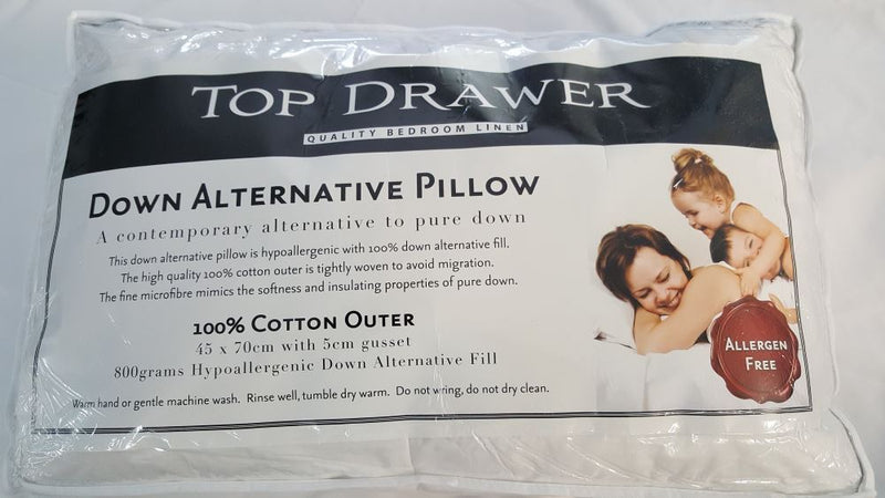 Pillow - Down Alternative - 800GSM (100% Cotton)