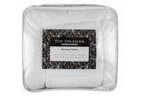 King Single Microfibre Mattress Topper with 800GSM fill, quilted top, and 40cm fitted skirt for enhanced comfort and snug fit.