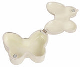 Exquisite purple hinged butterfly trinket box, perfect for storing keepsakes and enhancing home decor.