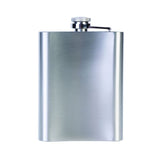 Stainless steel F*ck You Flask, 13.5cm tall, holds 8oz of liquor, perfect blend of humor and practicality for gatherings.