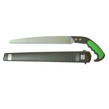 Pruning Saw Freund 1246-13 with 30cm fixed blade, ergonomic grip, and holster for easy access and comfort in pruning tasks.