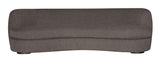 Stylish dark grey SENNON sofa (250cm x 133.5cm) with plush cushioning, solid wood frame, perfect for modern living spaces.