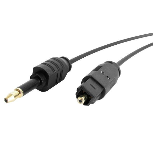 10 ft Toslink to Miniplug Digital Audio Cable for seamless high-fidelity connections and crystal-clear sound transmission.