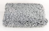Luxurious double-sided faux sheep throw blanket with white ends, 70 x 180 cm, perfect for cozying up in style.