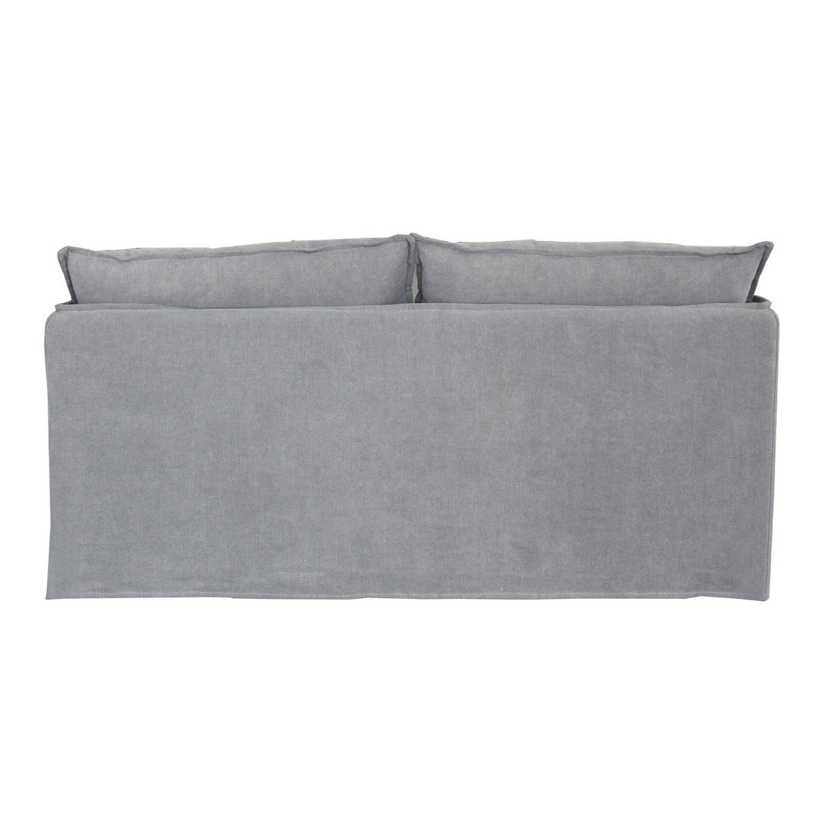 Stylish 2 seat sofa in Courtenay Grey, perfect for small to medium rooms, featuring plush cushions and a modern design.