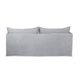 Stylish 3-seat Courtenay grey sofa with plush cushioning, perfect for modern living rooms and comfort.