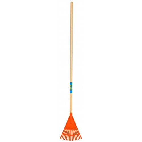 KIDS LEAF RAKE - Truper Plastic Head Ash Handle (1150mm)