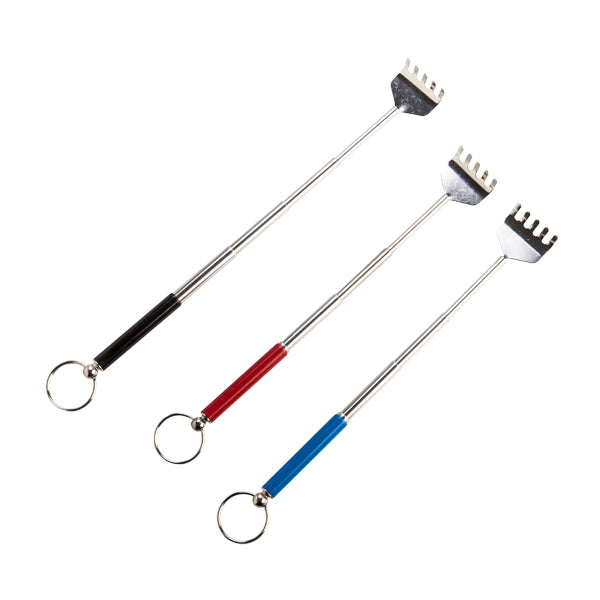 Set of 24 compact extendable back scratchers, perfect for relief and portability, extending up to 25cm for hard-to-reach itches.