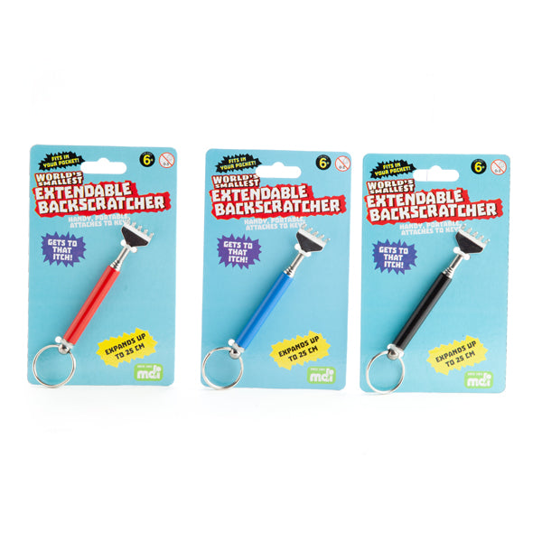 Set of 24 compact extendable back scratchers, perfect for relieving itches anywhere, extending up to 25cm.