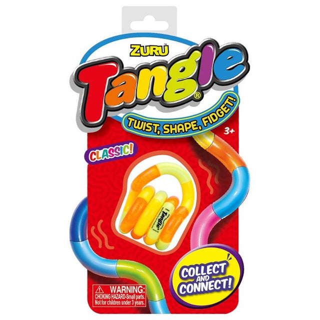 Colorful Tangle Classic interactive toy designed for fidgeting, enhancing creativity, focus, and fine motor skills in all ages.