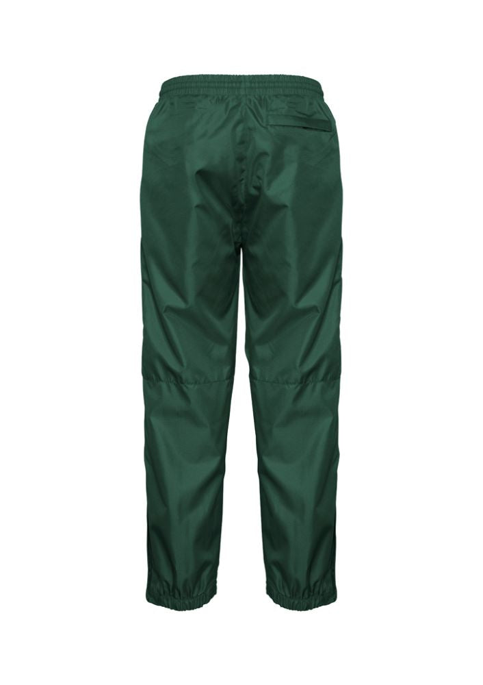 Kids Flash Track Pant in vibrant Forest color, featuring comfort-focused design with pockets and leg zippers, ideal for active play.