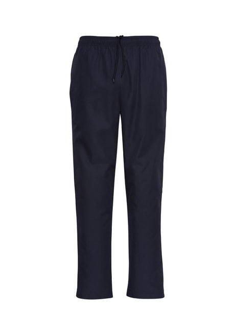 Navy Kids Razor Sports Pant in Size 10, features breathable mesh, reflective knee piping, and zippered legs for easy wear.