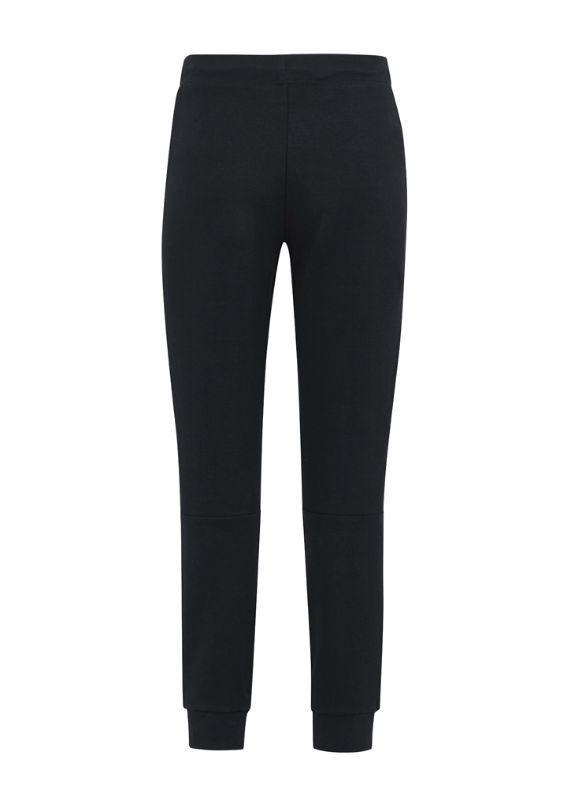 Kids Neo Pant in Black, Size 4/6, featuring a soft waistband, zippered pockets, and trendy slim legs for active comfort.