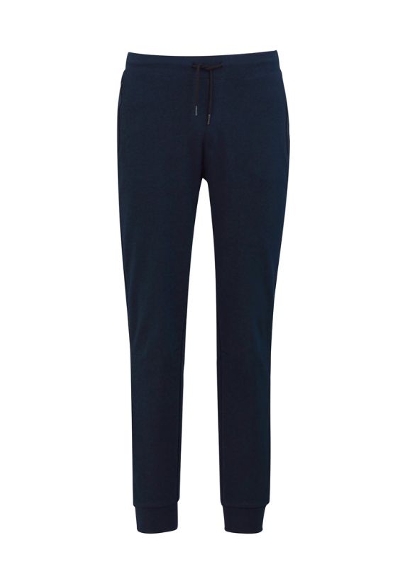 Kids Neo Pant in Navy, Size 4/6, featuring a soft drawstring waistband, zippered pockets, and a slim leg design for active wear.