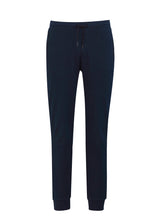Kids Neo Pant in Navy, size 14, featuring a soft waistband, zippered pockets, and slim leg design for style and comfort.