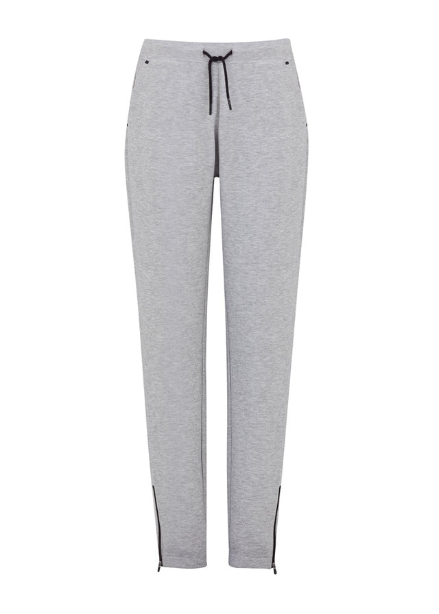 Ladies Neo Pant in Grey Marle, Size 2XL, featuring soft fabric, ergonomic fit, and convenient side pockets.