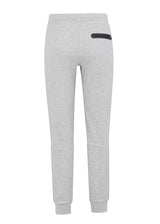 Men's Neo Pant in Grey Marle, size S, featuring soft fabric, ergonomic fit, open side pockets, and relaxed knitted hem.