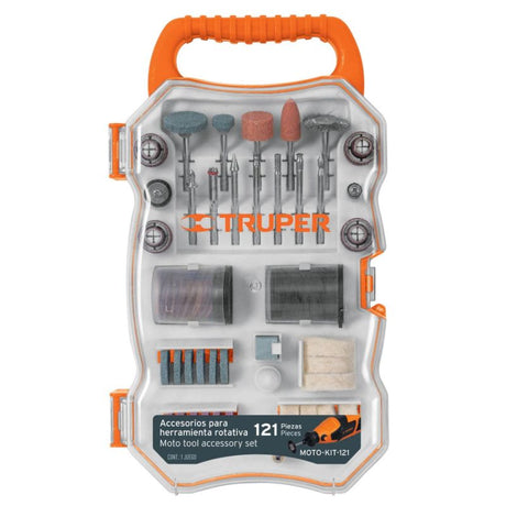 Rotary Tool Accessory Kit - 121 pieces for engraving, cutting, and polishing; compatible with most rotary tool brands.