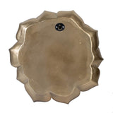 Gleaming succulent wall plaque (25.5cm) adding elegance and warmth, perfect for home or office decor.