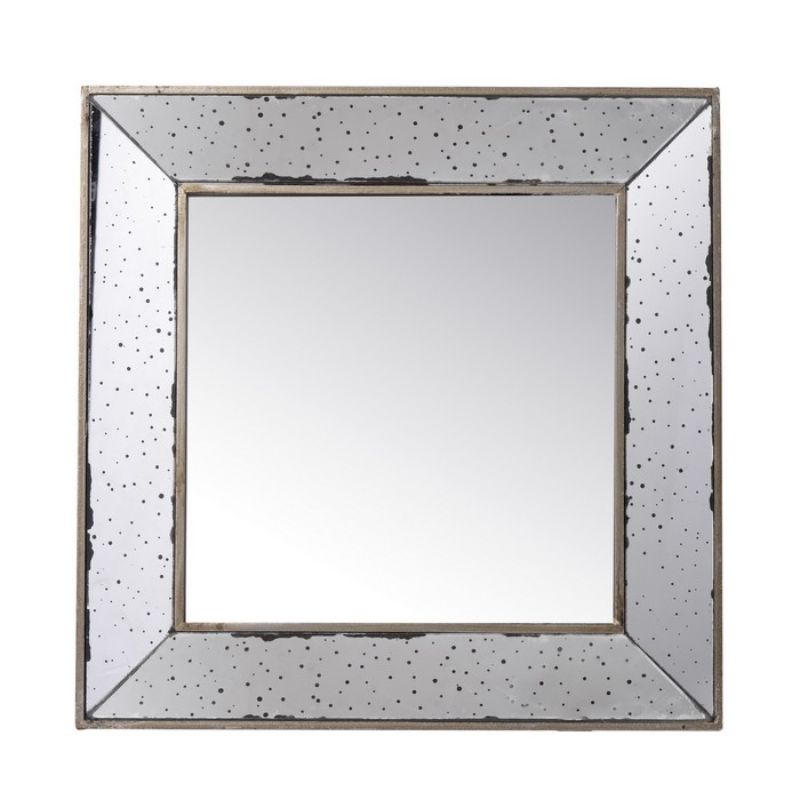 Framed mirror (46CM) with a sleek glass surface and durable MDF frame, perfect for enhancing any room's decor.