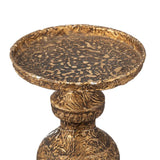 Tall black iron candle holder (61cm) adds modern elegance, securely showcasing candles for any decor style or occasion.