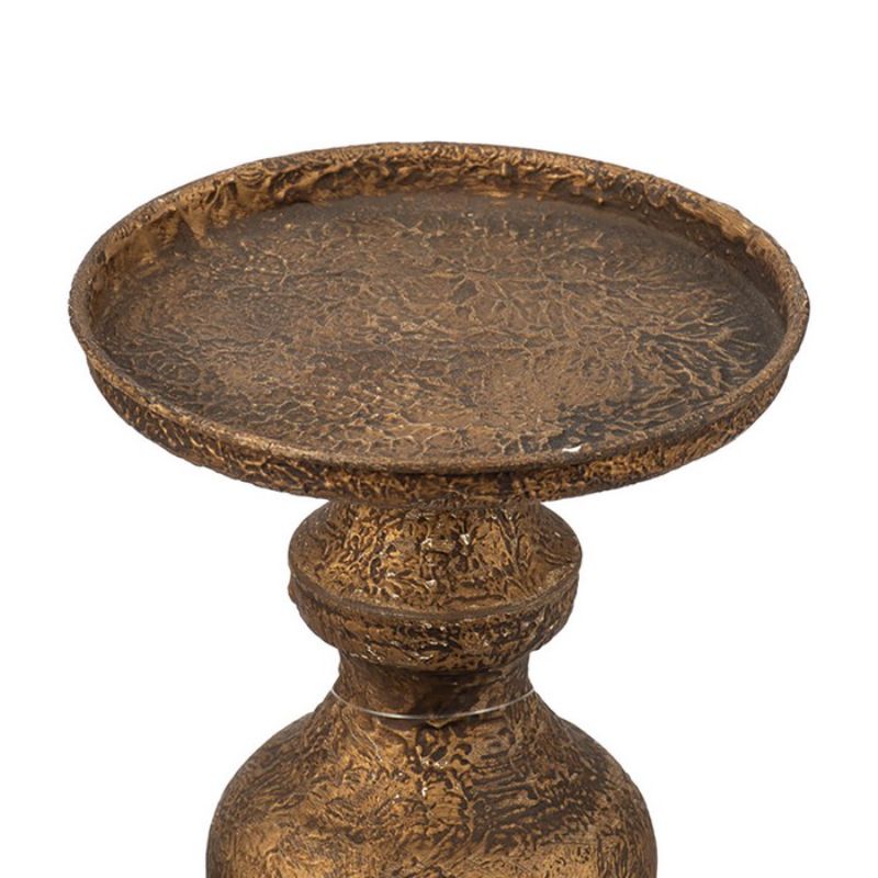 Elegant 44.5cm iron candle holder, perfect for creating warm ambiance in any contemporary or classic decor.