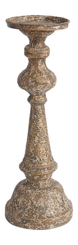 Sleek 44.5cm iron candle holder, perfect for adding elegance and ambiance to any room with pillar candles.