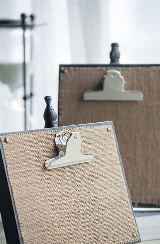 Versatile 25CM photo clip board in MDF and iron, perfect for displaying photos, notes, and quotes in a modern style.